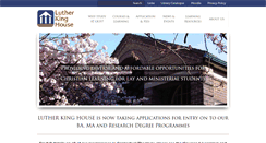Desktop Screenshot of lutherkinghouse.org.uk